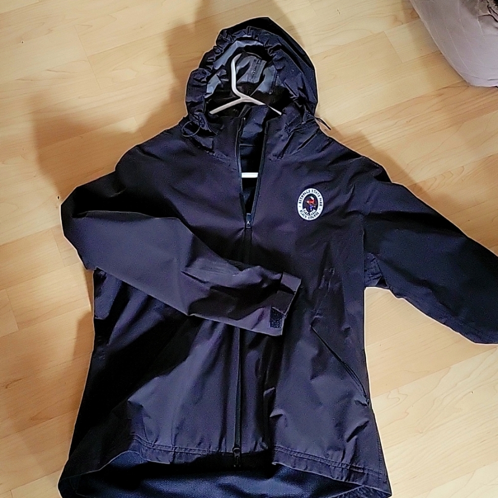 Adidas Womens Rain Windbreaker Jacket Bethpage Black Golf